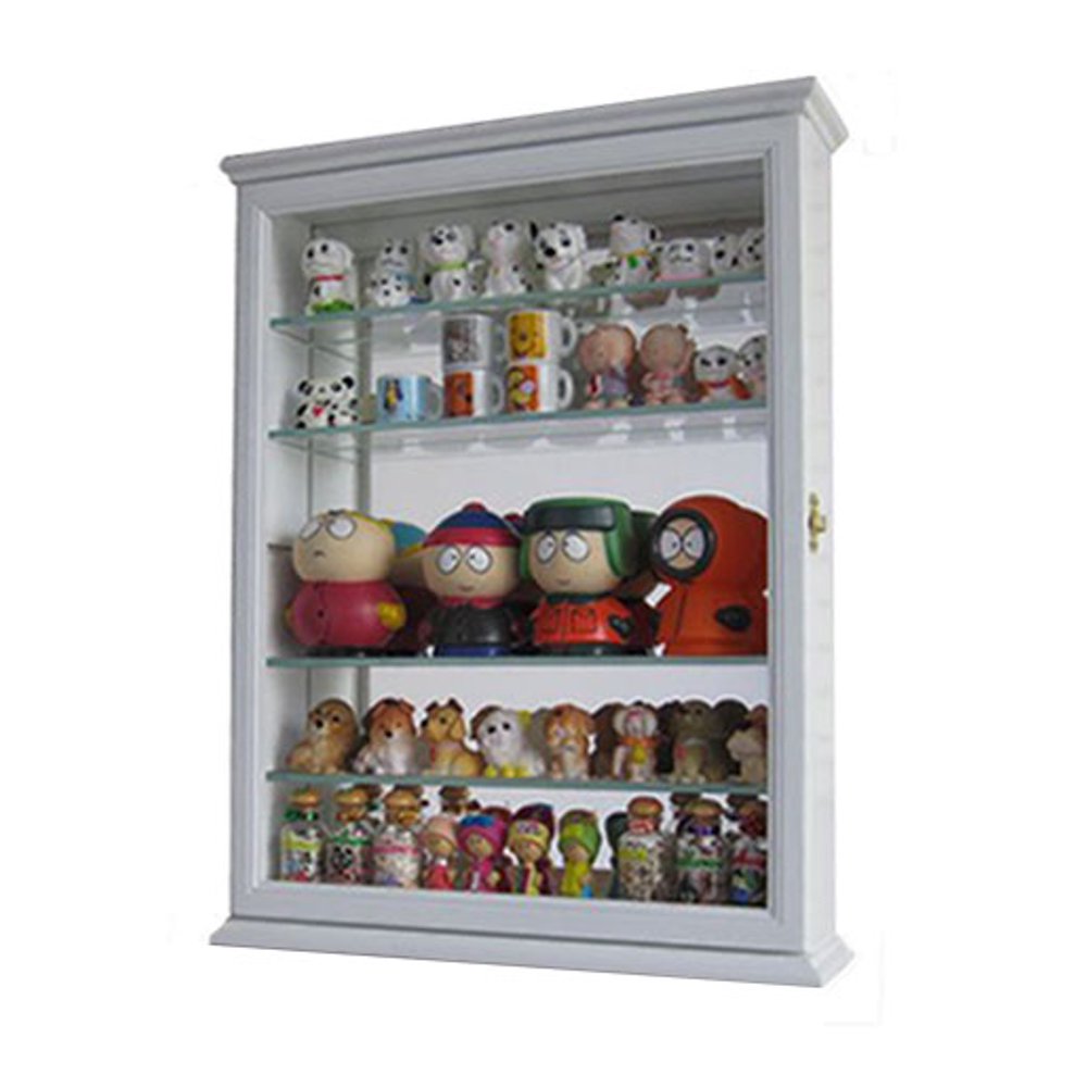 Small Wall Curio Shadow Box Display Case 18.5"H X 14.25"W X 3.5
