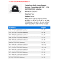 thumbnail image 2 of Center Drive Shaft Center Support Bearing - Compatible with 1967 - 1974 GMC C25/C2500 Suburban 1968 1969 1970 1971 1972 1973, 2 of 2
