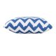 Greylin Outdoor Square Fabric Chevron Water Resistant Throw Pillow, Blue, White - image 15 of 15