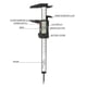 thumbnail image 1 of Calibre Vernier, LCD Digital De Fibra De Carbono Calibre Vernier Calibre Deslizante De Doble Escala Para Medir Longitud Ancho, Calibrador De Medición Dimensional, 1 of 7