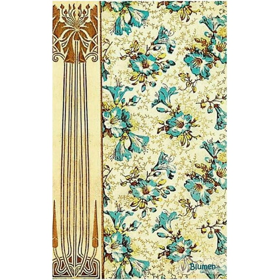 Blumen (Notizbuch): Notizbuch, Notebook, Vintage, Old Fashion, Klassiker, Edel, Design, Einschreibbuch, Tagebuch, Diary,, (Paperback)