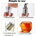 thumbnail image 4 of Tea Infuser, Tea Infusers for Loose Tea Stainless Steel Tea Strainer, Loose Leaf Tea Steeper with Extended Chain Hook for Brew Tea, Spices and Seasonings (Tea Infuser), 4 of 6