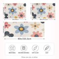 thumbnail image 2 of Yayeee Pillowcase King Size Set of 2 Satin Wrinkle Resistant Pillow Case, Beige Retro Flower, 2 of 7