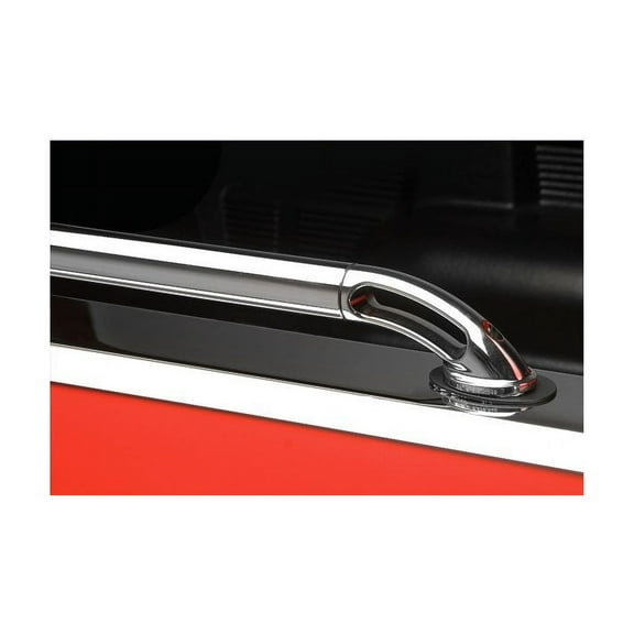 Putco 49828 Boss Lockers Side Bed Rail; Stainless Steel; 2.5 in. Dia.; Pair; Fits select: 2004 FORD F150 SUPERCREW, 2005-2009 FORD F150