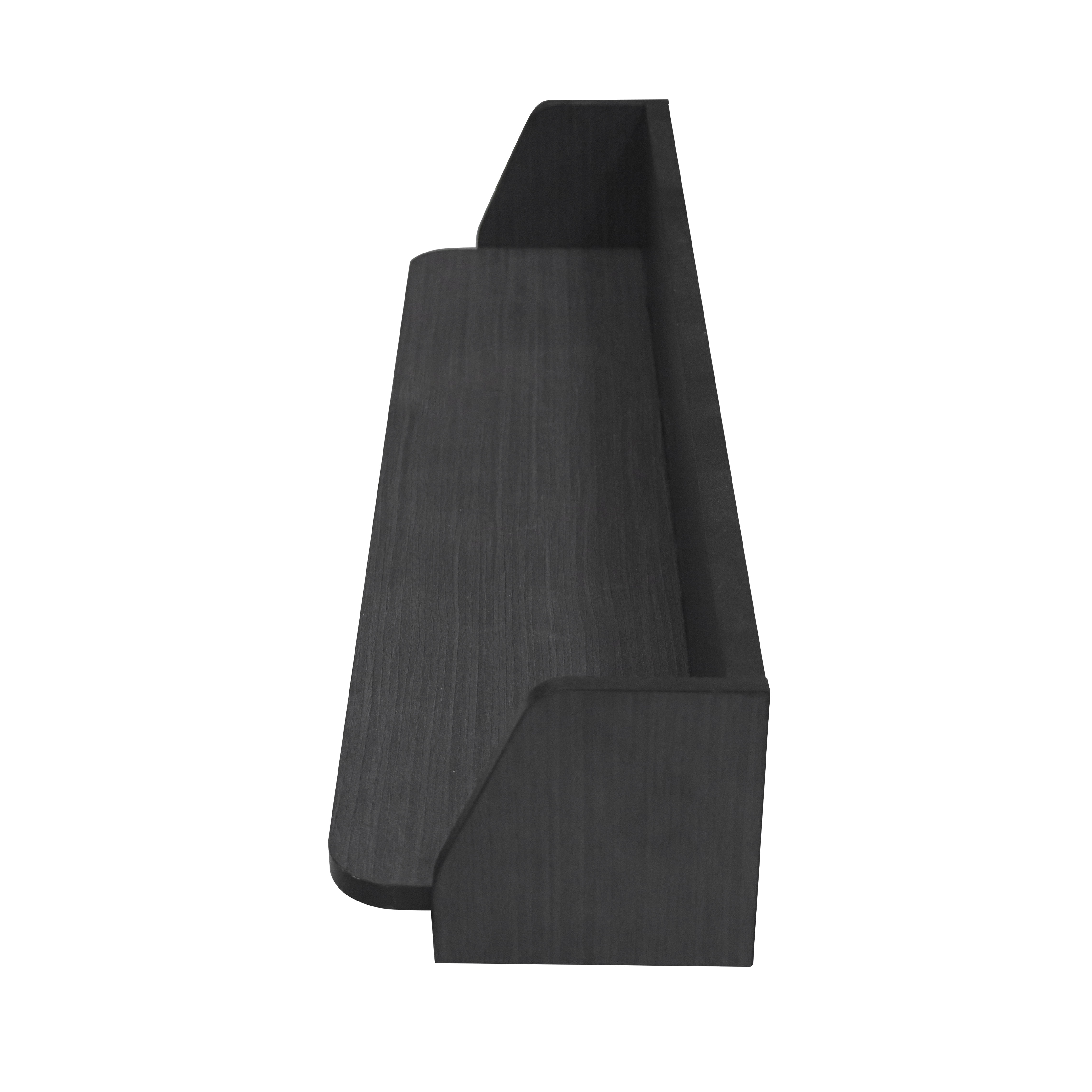 Better Homes & Gardens 28” Black Shelf with Black Metal Hooks