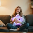 thumbnail image 5 of 16X14 Inch Glowing Star Plush Toy Creative LED Throw Pillow for Home Decoration Multicolor Soft Stuffed Star for Festive Party Gift, 5 of 8