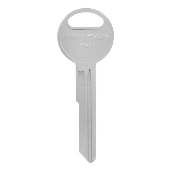Hillman 5965595 Automotive Universal Key Blank for Y149 Single Sided for Chrysler - Case of 10, Silver