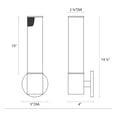 thumbnail image 2 of Sonneman Lighting SON-4942-97 Sconce, 2 of 2