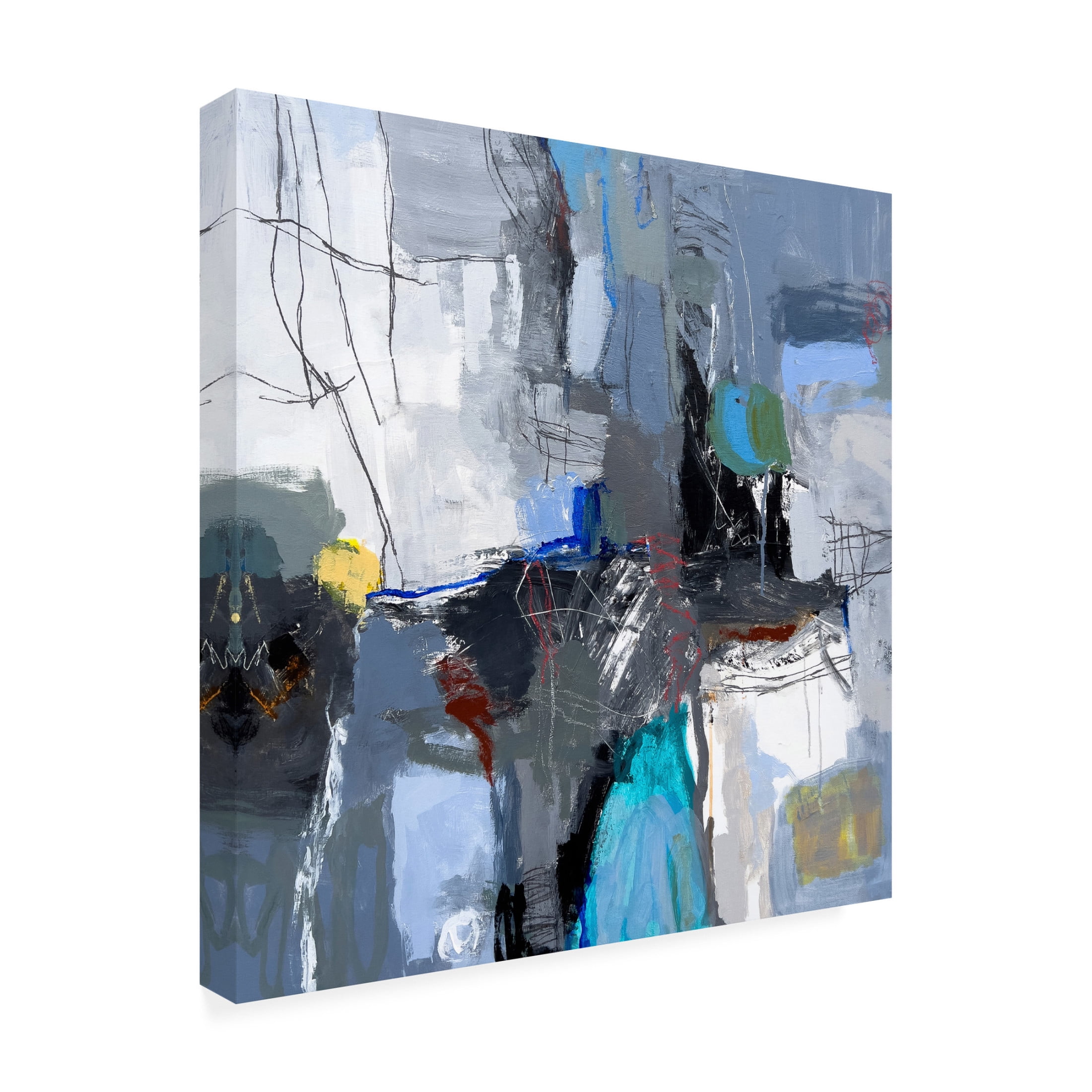 Canvas Wall Art - Jeffrey Tover 'Madison' Wall Art for Living Room, Bedroom, or Office Décor by Trademark Fine Art - 18 x 18 Inches