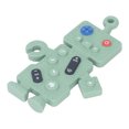 thumbnail image 1 of Juguetes para Masticar para la del bebé Juguetes Sensoriales de Silicona con Forma de Control Remoto de Robot para Niños Pequeños ANGGREK  Otros, 1 of 8