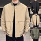 thumbnail image 1 of Kalauyu Men's Fall Jacket Winter Windbreaker Bomber Zip Up Softshell Warm Windproof Casual Cargo Coat, 1 of 8