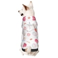 thumbnail image 1 of Fotbe Red coral and scallop seashell Sudadera con Estampado para Perros Pequeños – Suéter con Capucha para Mascotas, Tela Suave de Forro Polar con Bolsillo-X-Small, 1 of 7