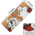 thumbnail image 2 of Fat Chefs American Rustic Style Kitchen Mat Microfiber PVC Back Non-Slip Soft Area Rug for Kitchen 47.2 X 17.7 in, 2 of 6