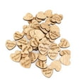 thumbnail image 2 of 50pcs Wooden Hearts Scrapbooking Embellishments Crafts with Wood Grain, 2 of 7