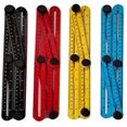 thumbnail image 1 of 4-color Plastic Angle Model Tool, Protractor, Metric Multi-angle Measuring Ruler Tool, 1 of 4
