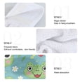 thumbnail image 4 of 2 Pcs Kitchen Hand Towels with Hanging Loops Absorbent Soft Fast Drying Decor Bath Towels Frog Face Leaf Strawberry Flower, 4 of 7