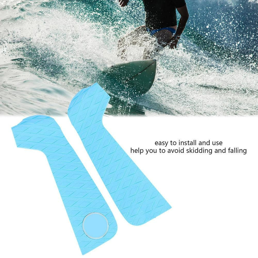 Mgaxyff 3pcs EVA Antislip Surfboard Traction Pads Tail Pad Surfing