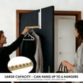 thumbnail image 6 of Grusce 3 Pack Collapsible Over The Door Hanger, Folding Hanging Coat Rack, Foldable Clothing Hanger Hook, Over Door Storage Hanger Space Saving Hanger for Clothes, Coats, Towels Bedroom Bathroom, 6 of 10