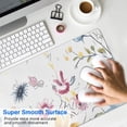 thumbnail image 4 of Long Mouse Pads for Desk,Pioneer Flower Floral Print Pattern Desk Mats on Top Of Desks, Desk Mouse Pad Extra Large with 3mm Non-Slip Base and Stitched Edge for Gaming,Office,Work,Home 31.5"x11.8", 4 of 6