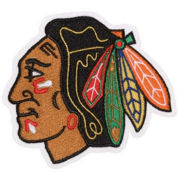 Chicago Blackhawks Primary Team Indian Head Logo Patch