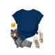 thumbnail image 2 of Playera Blusa De Capybara Con Una Hamburguesa Capibara Color Azul Talla Grande Marca Emil SaEs, 2 of 4