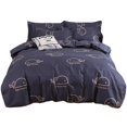 thumbnail image 2 of Drppepioner 4-Piece Brushed Wool Bedding Set - Soft and Fresh Bed Sheets With Quilt Cover - Cozy Home Textile Collection - Comfortable Bedroom Essentials For All Seasons Household, 2 of 6