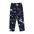 thumbnail image 6 of Uemuo Galaxy2 Pattern Women's Wide Leg Palazzo Lounge Pants with Pockets Light Weight Loose Comfy Casual Pajama Pants-Small, 6 of 9