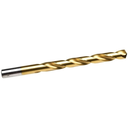 

Irwin 63916 Titanium HSS Fractional Straight Shank Jobber Length Drill Bit 1/4 Each