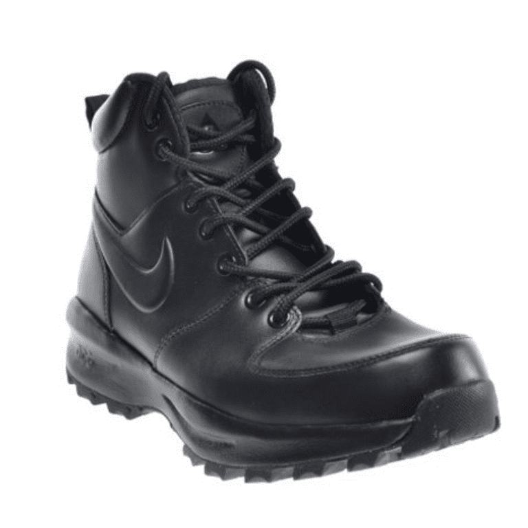 Nike Men\'s Manoa Leather Black/Black/Black Boots (5)