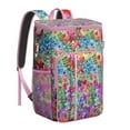 thumbnail image 1 of Bloom Print Insulated Cooler Backpack - 20L High Capacity, Keeps Contents Cold/Hot for 20 Hours, 1 of 5