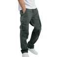 thumbnail image 3 of Men Casual Cargo Pants Spring And Autumn Trousers Men Elastic Waist Jogger Sport Pants Sports Trousers Hiking Travel Pants Cargo Pants Mens Pants Trousers Overall Streetwear, 3 of 6