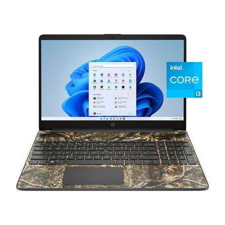 HP 15.6" Laptop, Intel Core i3-1115G4, 8GB RAM, 256GB SSD, Mossy Oak Country DNA, Windows 11 Home, 15-dy2033wm