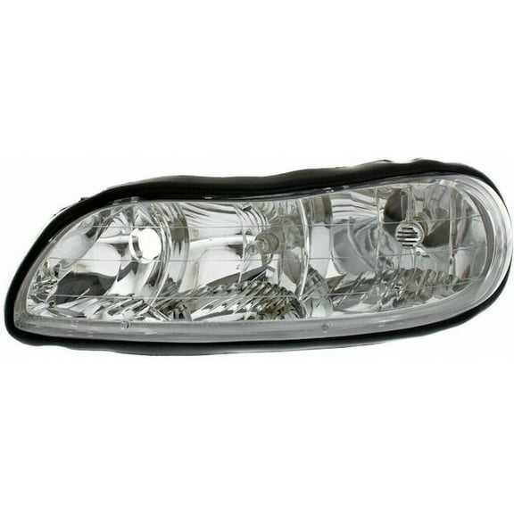 Left Driver Side Headlight Assembly - Compatible with 1997 - 2005 Chevy Malibu 1998 1999 2000 2001 2002 2003 2004