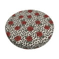 thumbnail image 2 of Lsque Leopard Print Rose Round Bar chair cushion covers Velvet Fabric Premium Comfort Protects from Scratches and Stains for 14-17 Inch Chair- 14 inch, 2 of 7