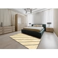 thumbnail image 4 of Ahgly Company Indoor Round Contemporary Sun Yellow Solid Area Rugs, 8' Round, 4 of 6