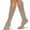 Khaki, variant on Core-Spun 20-30mmHg Moderate Graduated Compression Support Knee High Socks (Black, Large)
