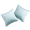 thumbnail image 1 of Deconovo Designer Series Jacquard Cushion Cover for Sala de estar Floral Pattern Fundas de cojines Juego de 2, Slate Blue, 16x16 Inch, 1 of 7