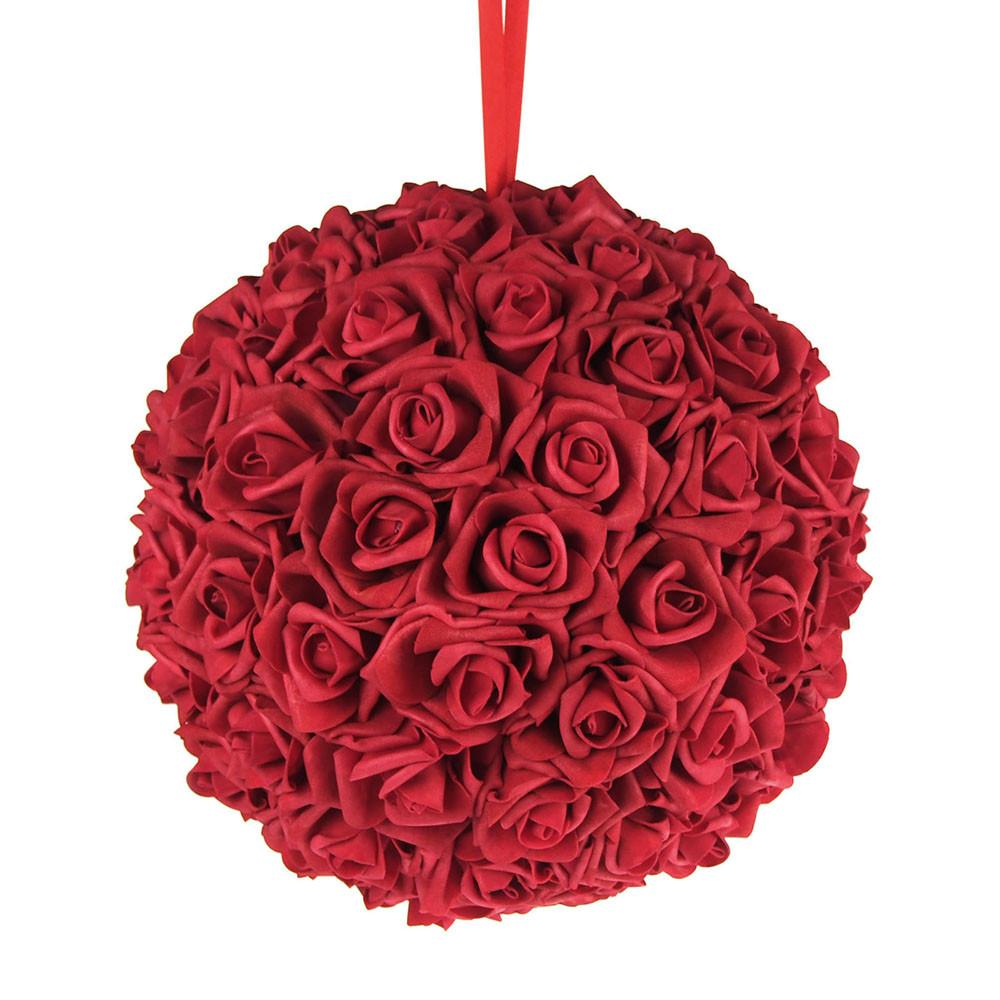 Soft Touch Flower Kissing Balls Wedding Centerpiece, 12-inch - Walmart.com