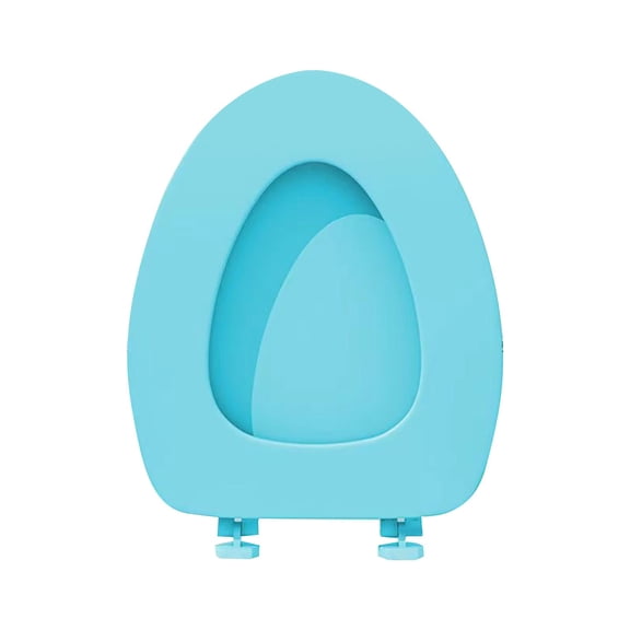 Toilet Seats Oval,Soft Close Oval Toilet Seat With Lid, Thickened Quiet Close Bathroom Toilet Seat Cover, Durable Plastic Comfort Seat Easy Install Universal Fit For Standard Elongated Toilets