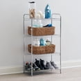 thumbnail image 5 of Rubbermaid Freestanding 4-Tier Multipurpose Wire Shelving Unit, Satin Nickel, 5 of 9