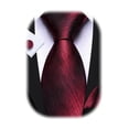 thumbnail image 1 of Set de Corbata Barry.Wang de Seda a Rayas 150 cm con Gemelos, 1 of 7