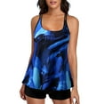 thumbnail image 5 of OAVQHLG3B Tankini Bathing Suit for Womens Swimsuits with Boyshort Printed Top Conservative Two Piece Swimsuits Beachwear, 5 of 7