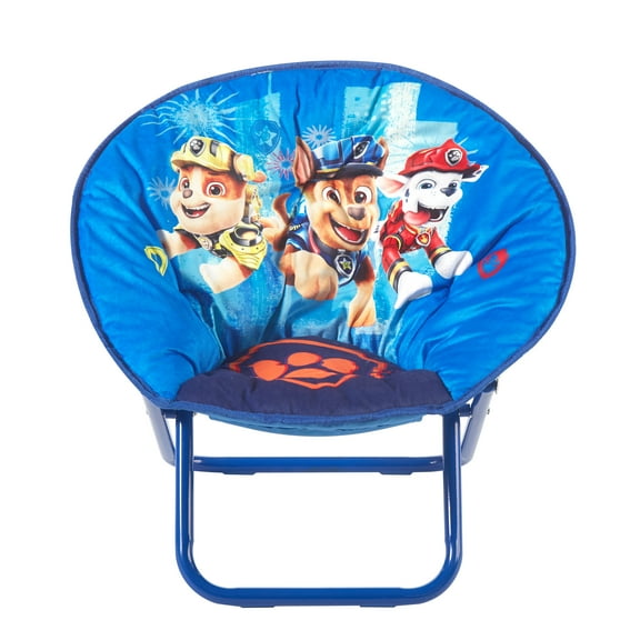 Nickelodeon's Paw Patrol Comfortable Plush Blue Polyester 19" Saucer Chair, Includes One Piece