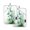 Shining Like an Emerald Gemstone, variant on Iauyy 2 Pack Hot Pads for Kitchen Heat Resistant&Non Slip Potholders,Thickness 8mm Heat Resistant up to 170° for Oven Mitts Kitchen Decor 7x9.8in,Shimmering Light Particles