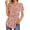 Pink Floral, variant on Fantaslook Womens Tunic Tops Casual Short Sleeve Shirts V Neck Button Pleated Blouses Floral Summer Tops
