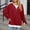 *Wine, variant on ClodeEU Womens Plus Size Sweatshirts,Long Sleeve Crewneck Color Block Casual Loose Pullovers Pink,Womens Plus XXL