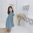 thumbnail image 6 of Aosijia Summer Girl Sweet Floral Open Back Cotton Dress Baby Toddler Girl Small Floral Dress Childrens Dress, 6 of 13