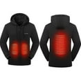 thumbnail image 3 of Sudaderas con capucha térmicas para hombres y mujeres Sudadera térmica con cremallera completa, 3 of 5