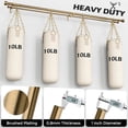 thumbnail image 2 of Brass Double Curtain Rod, Warm Gold Long Dual Curtain Rods for Windows 84 to 120 Inch, 1 Inch Adjustable Heavy Duty Spliced Double Rod, Pro-Plating Process, Aluminium Finials, 2 of 8