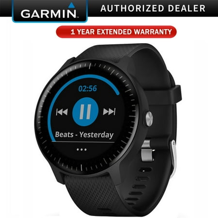 Garmin Vivoactive 3 Music GPS Smartwatch Black and Gunmetal (010-01985-01) with 1 Year Extended Warranty